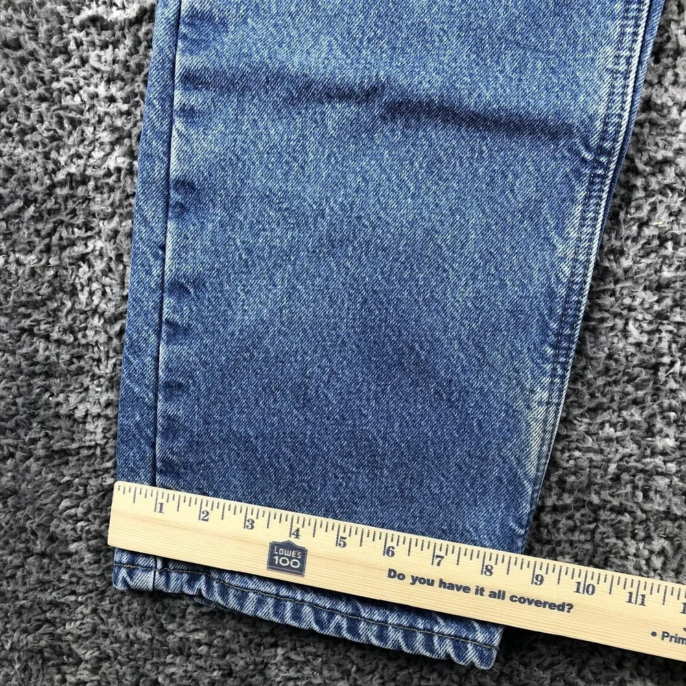 Carhartt Jeans‎ Mens 32x32 Blue Relaxed Fit Straight Leg Denim Flannel Lined